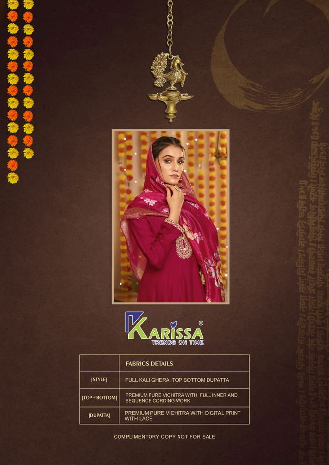 Gehna By Karissa Sequence Work Vichitra Silk Readymade Suits Wholesale Shop In Surat